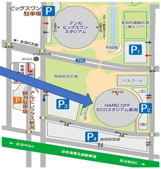 ecoスタジアム地図